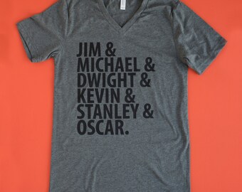 The Office TV show GREY Shirt "Guys of The Office" inspired tv Shirt best tv show Tee Michael Scott tshirt Dwight the Office tv show gift