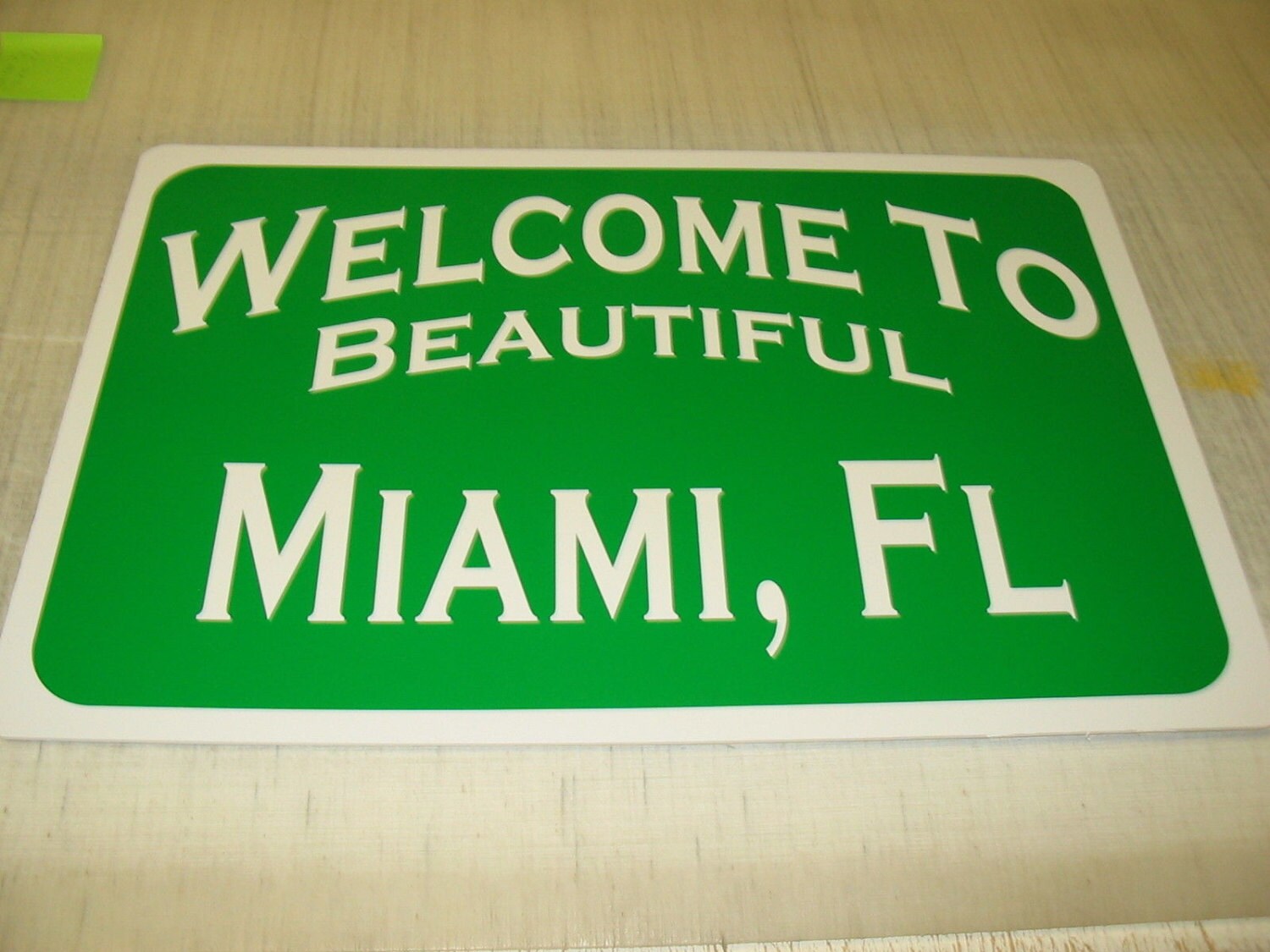 To MIAMI FLORIDA Metal Sign 4 Garage Man Cave Home