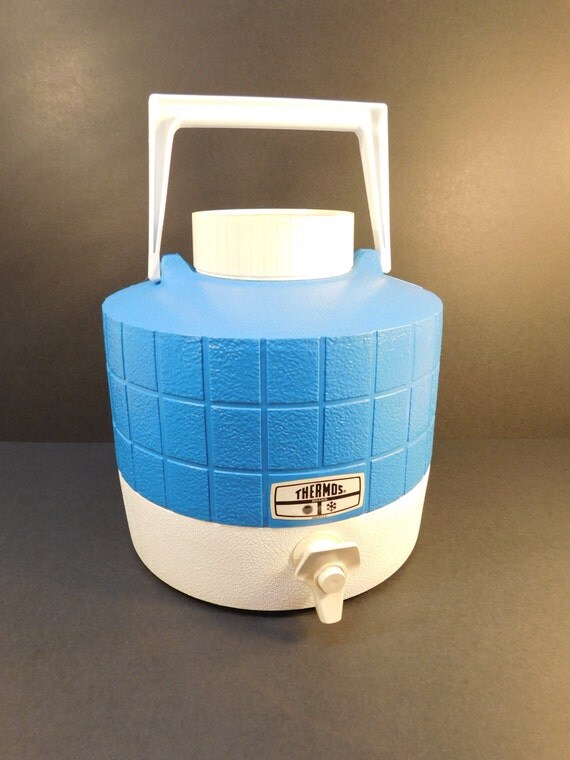 Vintage 1970's Blue Thermos 1 Gallon Thermos by JunketteLove