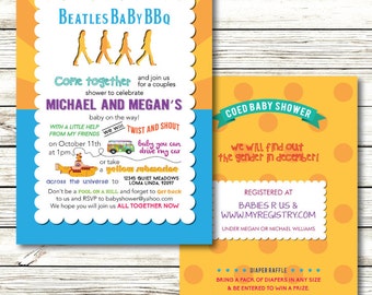 Beatles Baby Shower, Retro Baby, Here Comes the Son, The Beatles