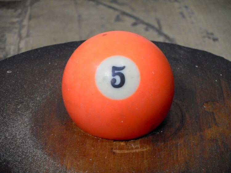 orange billiard ball