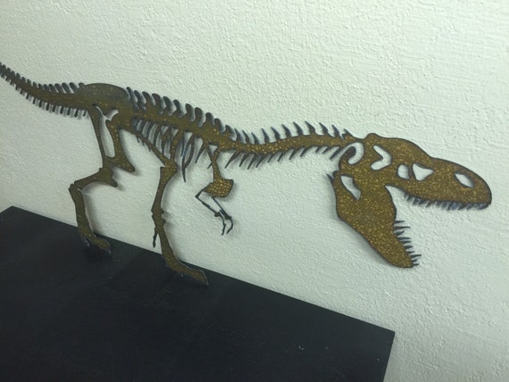 metal dinosaur skeleton