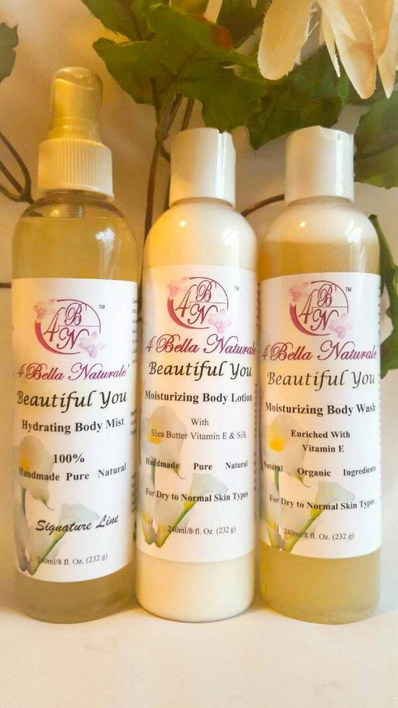 Trio Package 1Body Mist Body Lotion & Body Wash by 4BellaNaturale