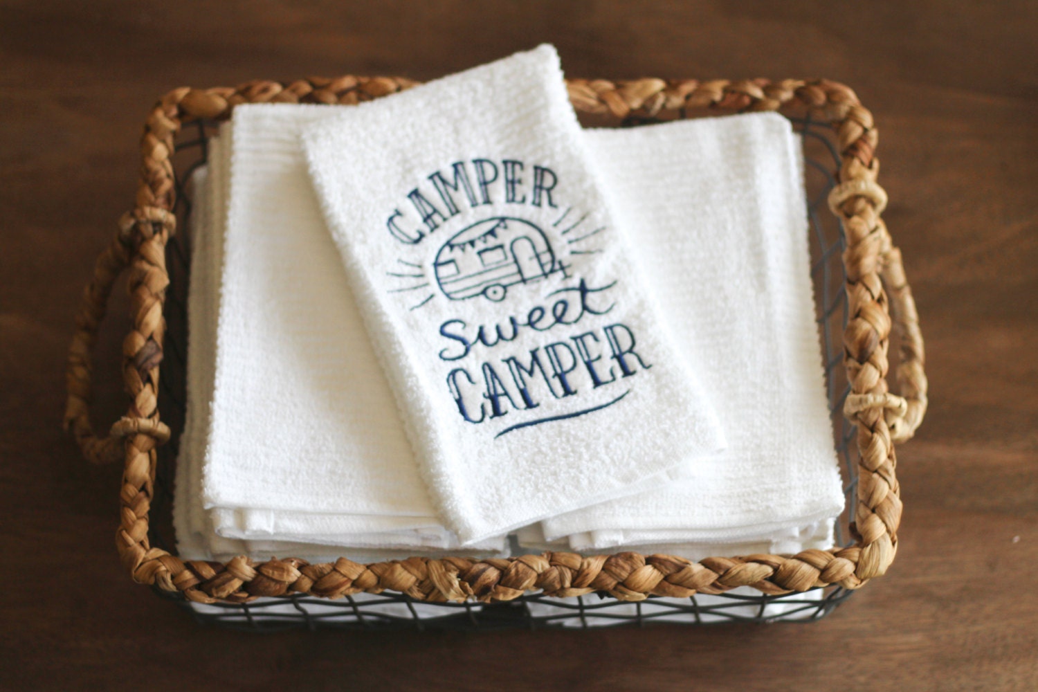 Camper Sweet Camper Kitchen Towel Dish Towel RV Accessories
