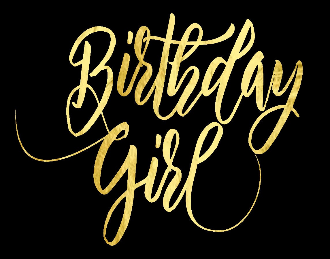 Birthday Girl cut file SVG Silhouette file cut file Png