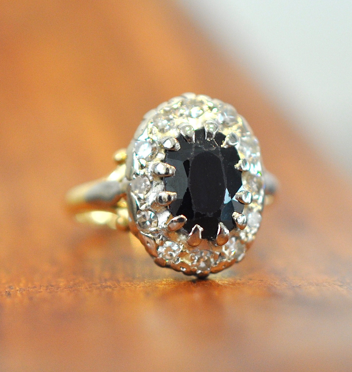 Art Deco Engagement ring Valuation 2.620k 1.70ct Sapphire