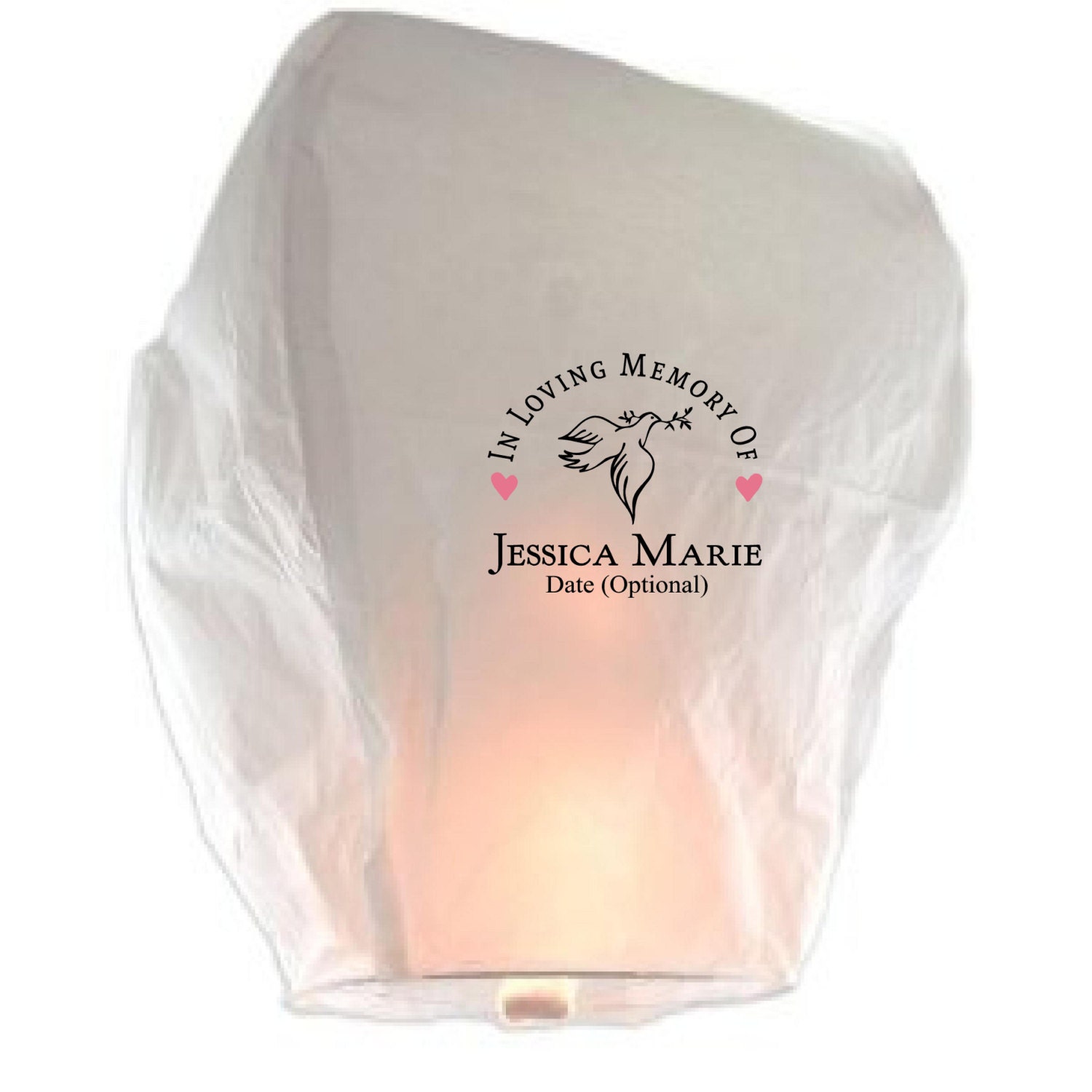 In Loving Memory Custom Memorial Sky Lantern