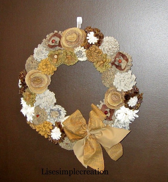 items similar to diy fabric flowers wreath shabby chic wreath barn wedding wreath wedding items similar to diy fabric flowers wreath shabby chic wreath barn wedding wreath wedding