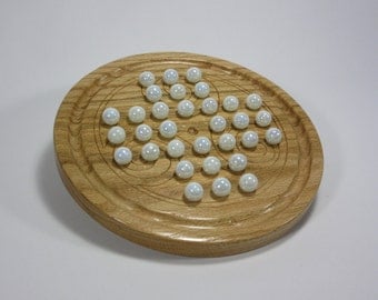 English Solitaire, Board Game, Wooden Board Game