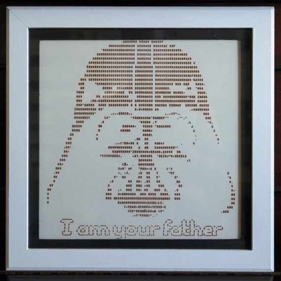 ASCII Art picture Star Wars Darth Vader