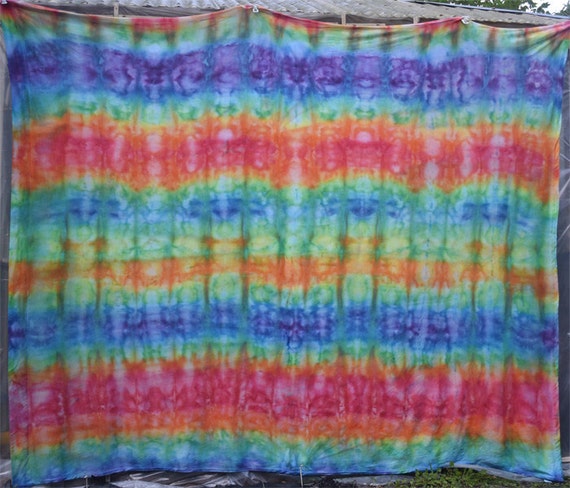 Handmade Tie Dye Tapestry or Bed Sheet by SunSoulCreations