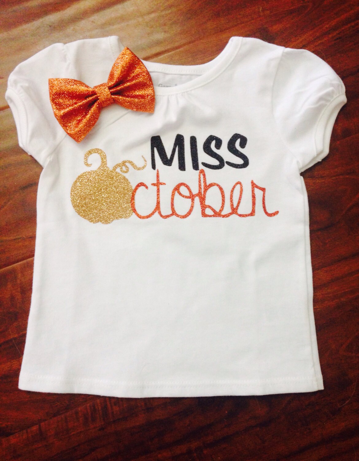 Miss October shirt//Fall birthday shirt//Halloween girl