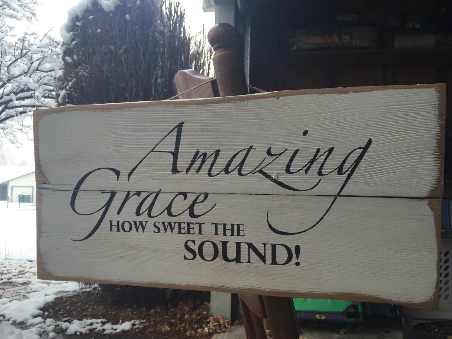 Amazing Grace Wall Decor Sign by PatiodeSIGNS on Etsy