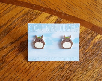 Totoro Inspired Earrings