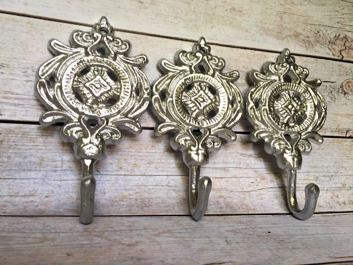 Entryway Coat Hooks Silver/ or Pick Color Decorative Wall