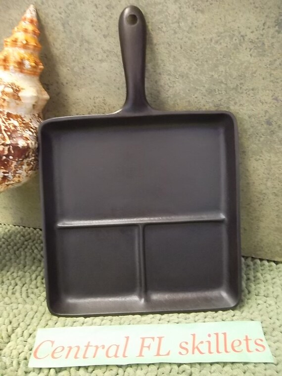 Wagner Ware Bacon & Egg Cast Iron Breakfast Skillet P/N 1101