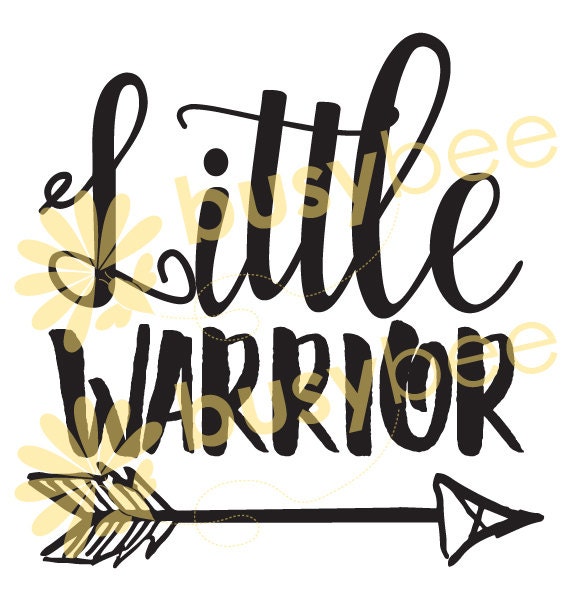 Download SVG Cut File Little Warrior Arrow Rustic Clip Art Vector