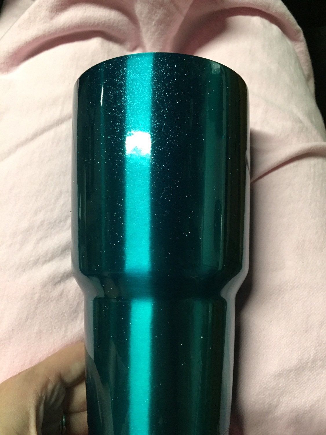 30 Oz Glitter Teal Yeti Cup by 49Vine on Etsy