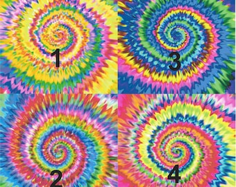 Tie Dye Permanent 12x12 inch Vinyl Sheet _ Mix and Match Permanent Vinyl