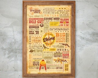 Firefly Serenity Quote Poster Vintage Typography | Geeky Movie Quote Word Art Sci-Fi Fan Gift | 11x17" Print