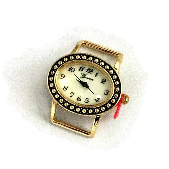 Gold Watch Face / Oval Gold Watch Face / Geneva by BeeJaySupply