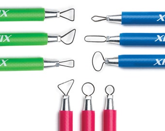 mini Ribbon Sculpting Pottery Tools Set, Xiem Ribbon Sculpting Tools, Wire Carving Tools, Polymer Clay Tools, Wax Tools, MRS9D