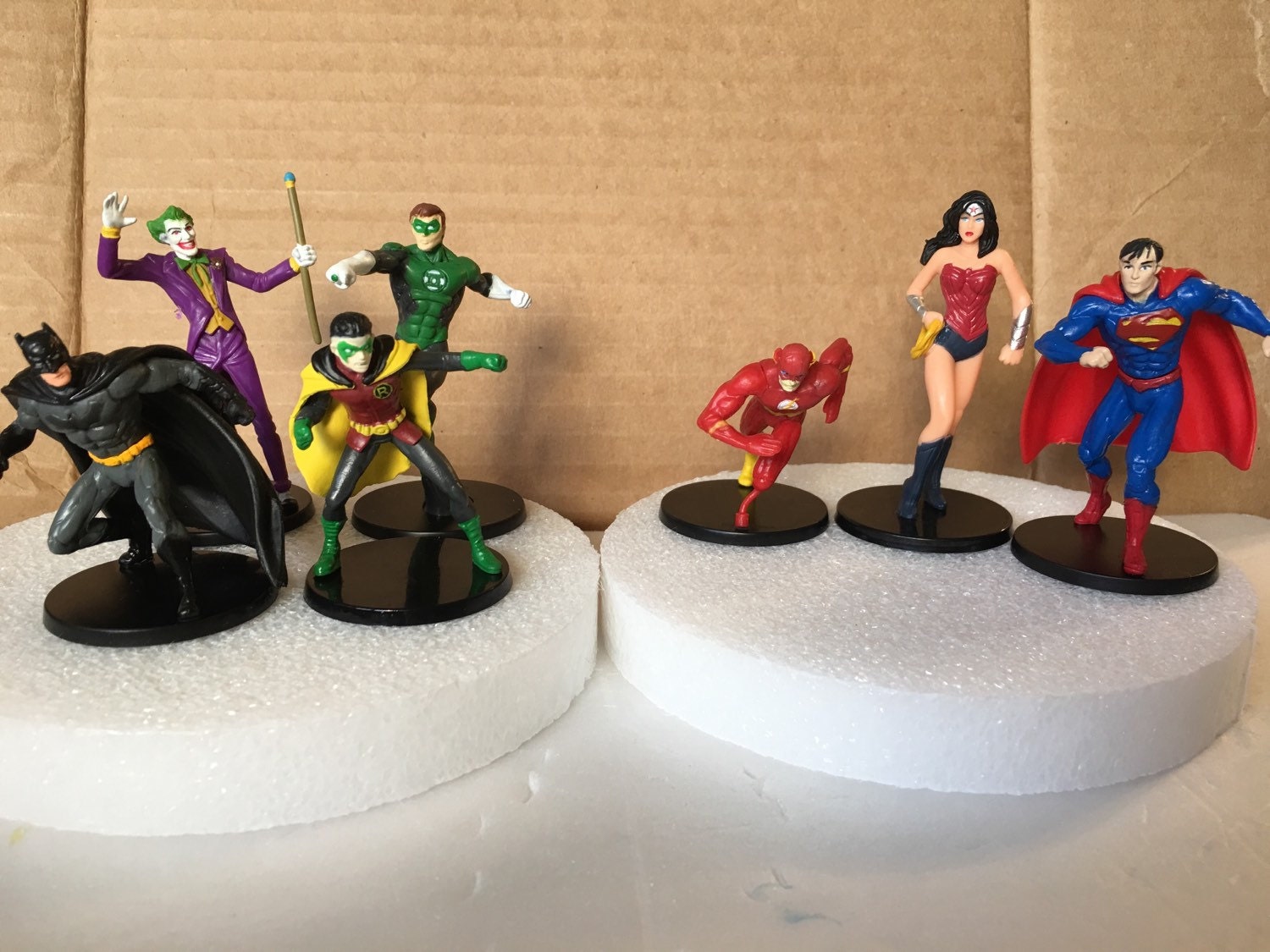 Marvel DC Comics Superhero Birthday Cake Toppers / Party