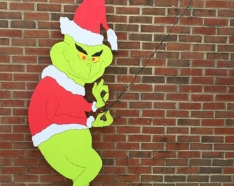 Lifesize 6ft Grinch Yard Ornament