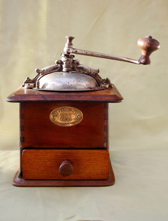 SALE Antique French coffee grinder.Jappy frères