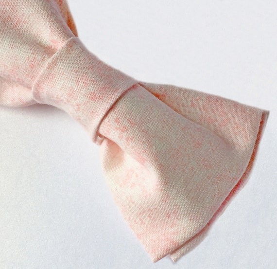 Blush Pink Bow tie Men's Pink Bow tie Blush by FlyTiesforFlyGuys