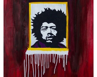 Jimi's Ghost, Music Art, Limited Edition Art Print