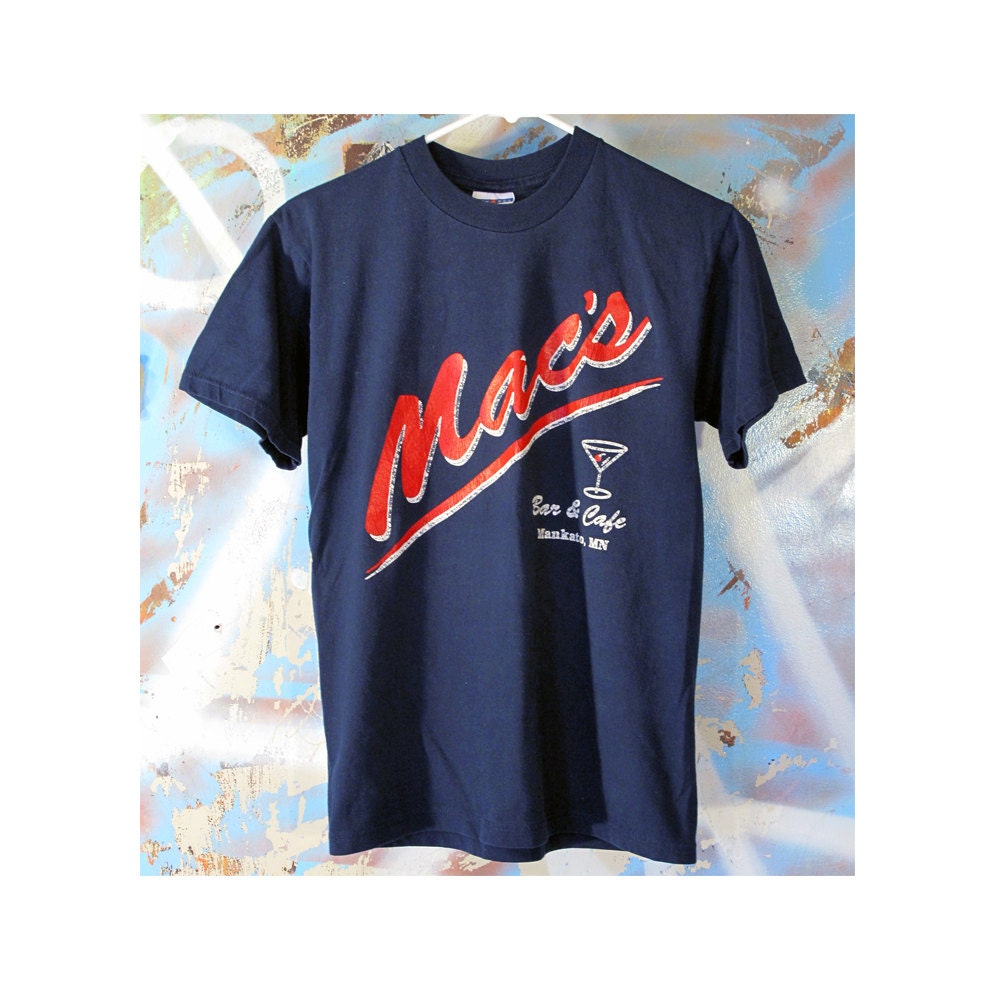Vintage Bar T Shirt / Small / Mac's Bar and Grill / Sports