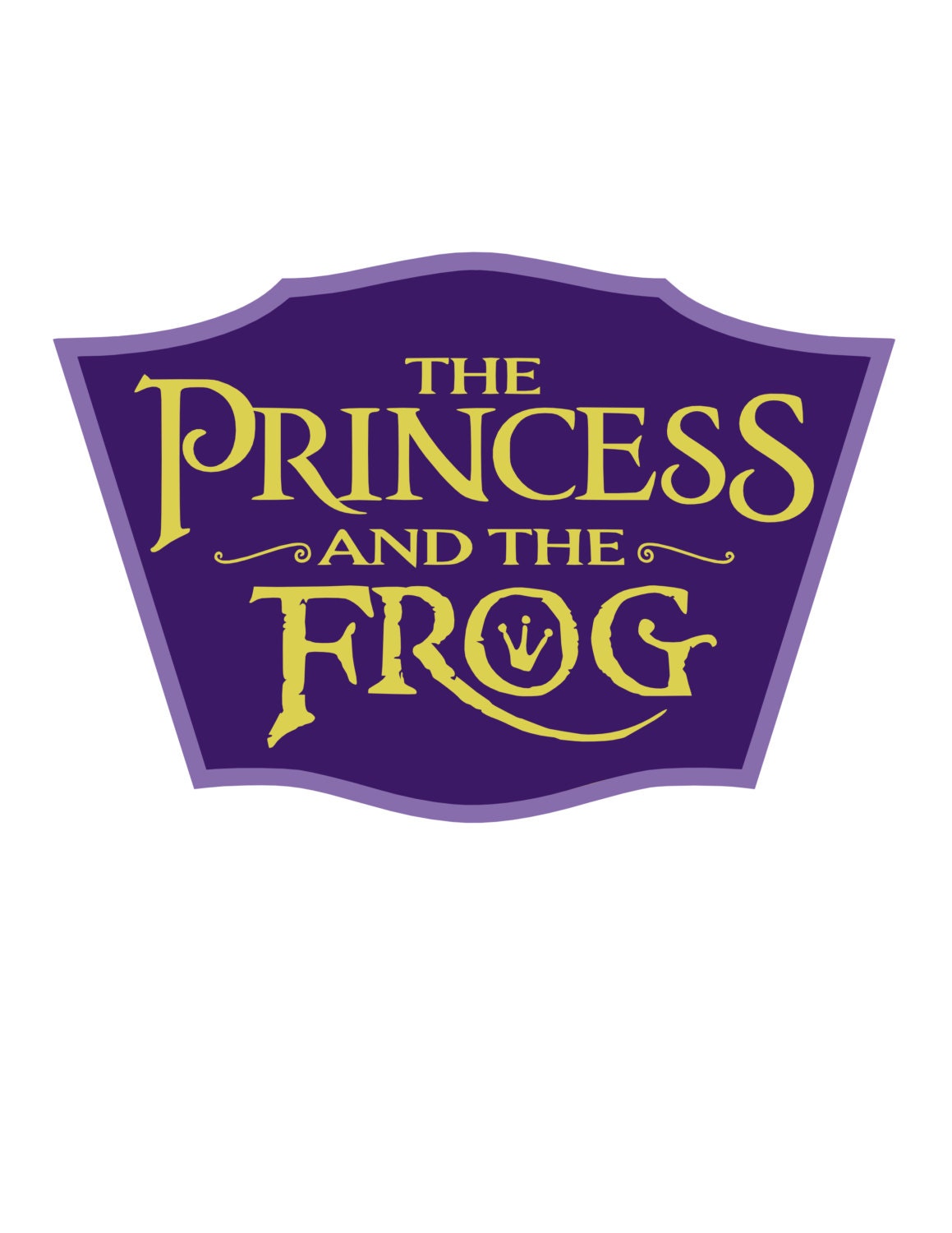 Princess and Frog Title SVG Instant Download
