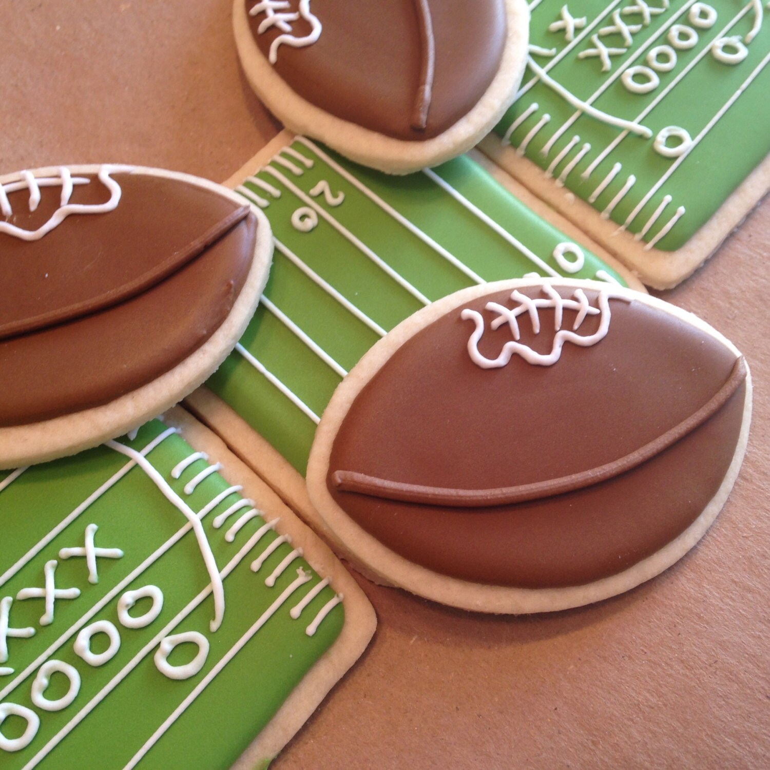 Gluten Free Football Themed Cookies by WaiveTheWheat on Etsy