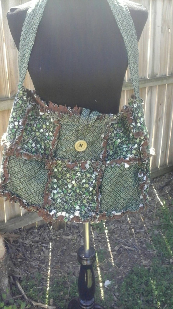 green quilted shoulder bag