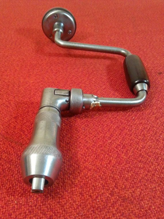 Vintage Pexto Bit Brace Hand Drill No. 5010 Ratcheting