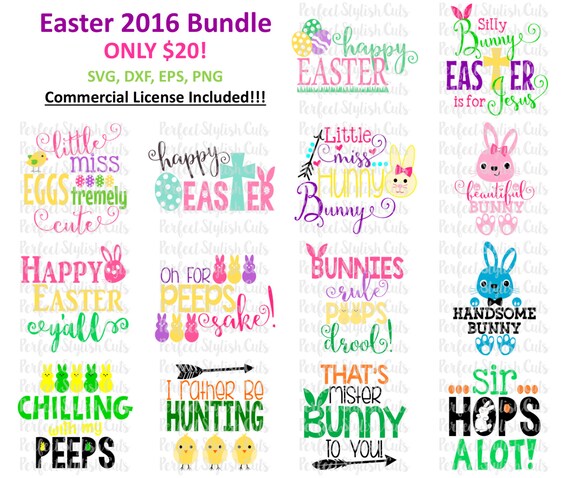 Download Easter Designs Bundle Easter SVG DXF EPS png Files for