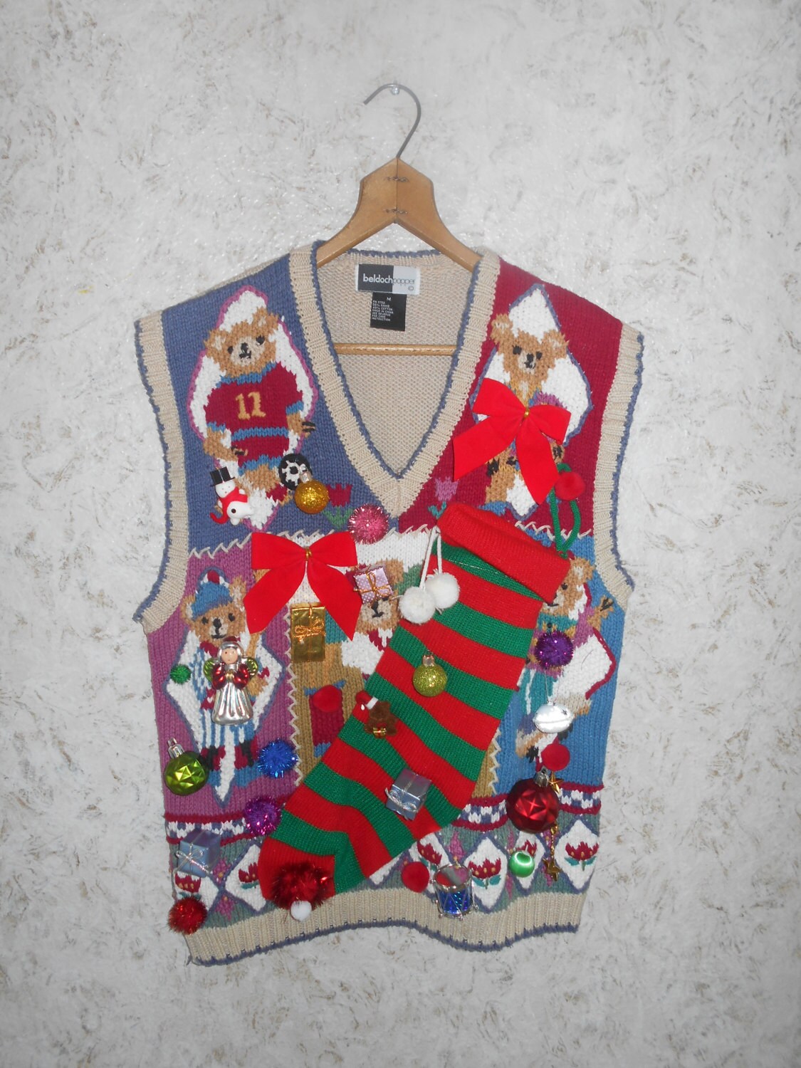 tacky ugly christmas sweater party ornament explosion gaudy v tacky ugly christmas sweater party ornament explosion gaudy v