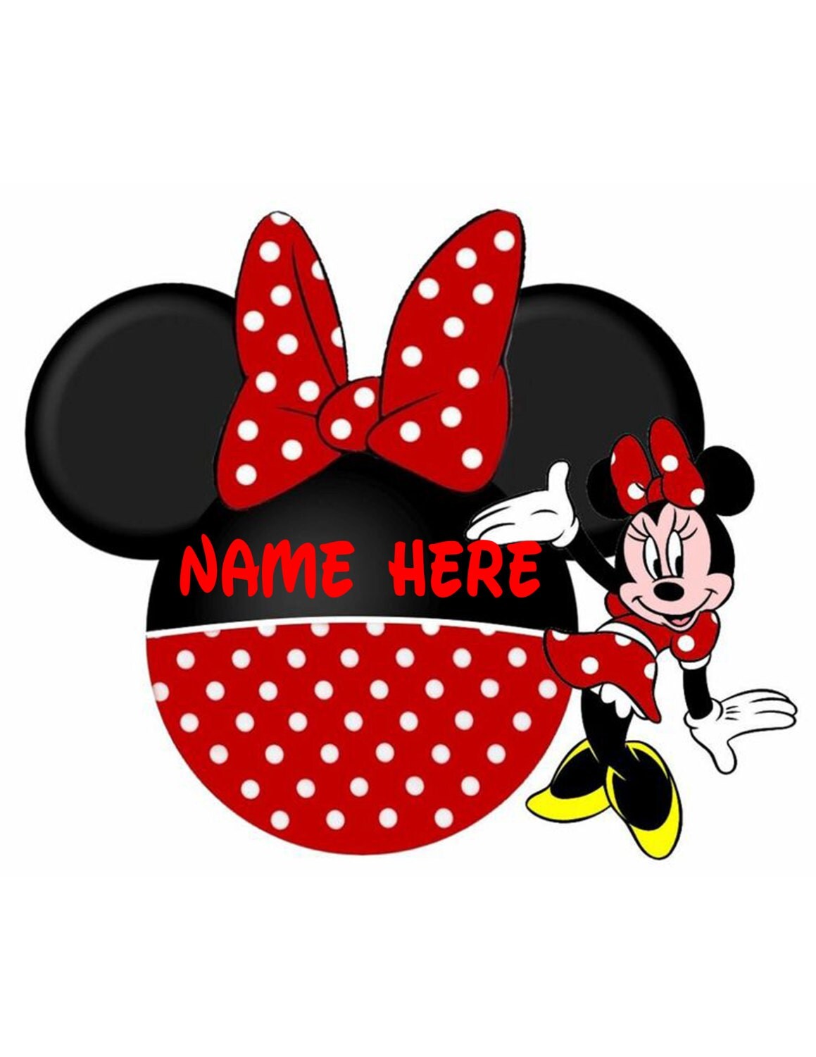 minnie iron on transfers