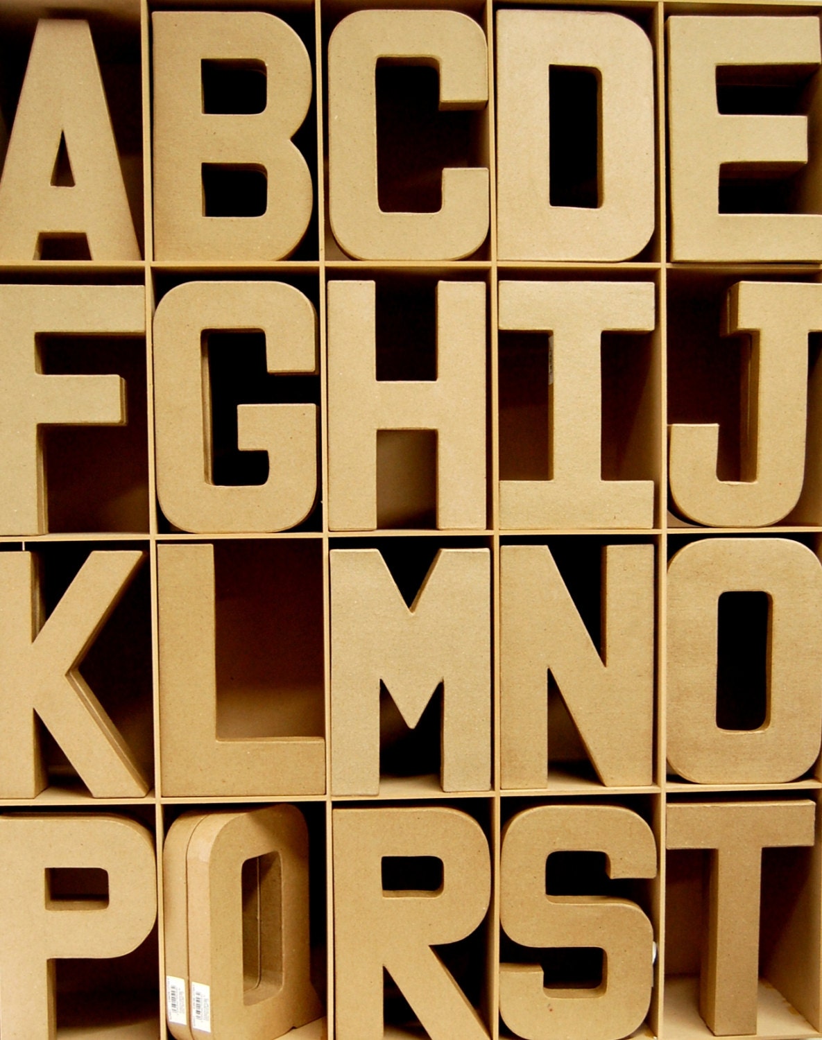 Cardboard Alphabet