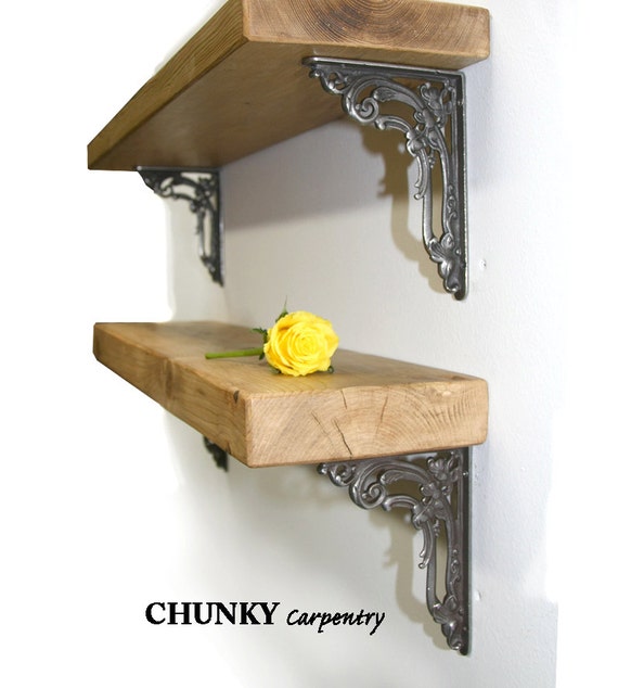 Rustic wood 'Medium' thickness 6cm Shelf Shelves