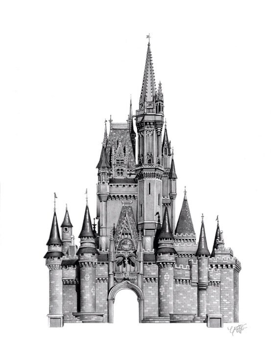 Cinderella Castle Print