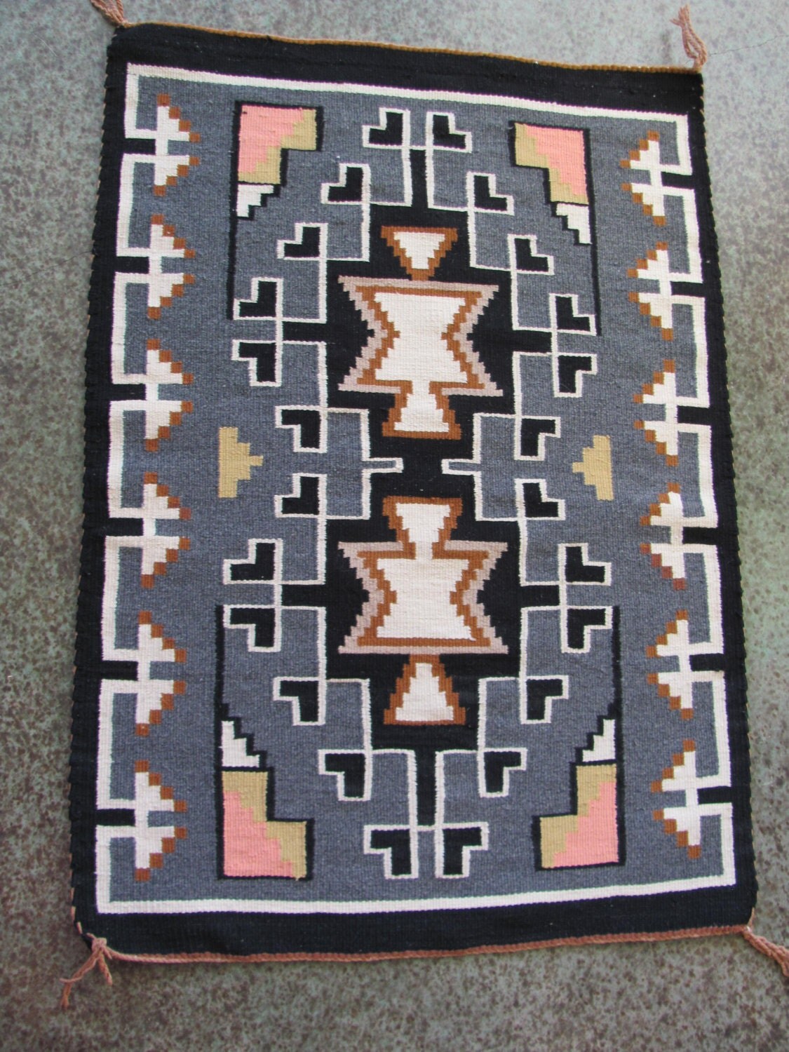 Vintage Handwoven Small Navajo Rug