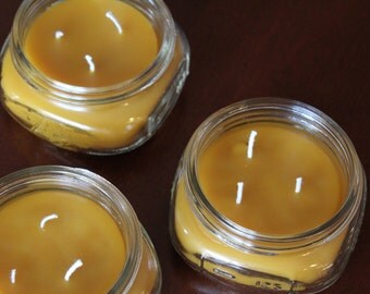 Beeswax Candle: 100% Pure Raw Beeswax, Hand-Poured, Lead-Free Wicks, Handmade