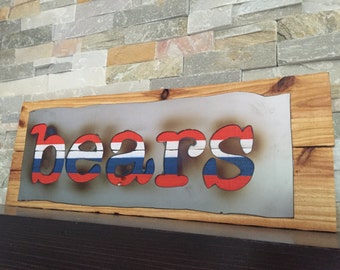 Chicago Bears Wall Art chicago bears sign | etsy Chicago Bears Wall Art chicago bears sign | etsy