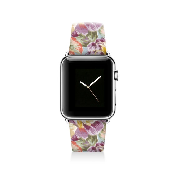 Floral Apple watch band women Apple watch strap genuine