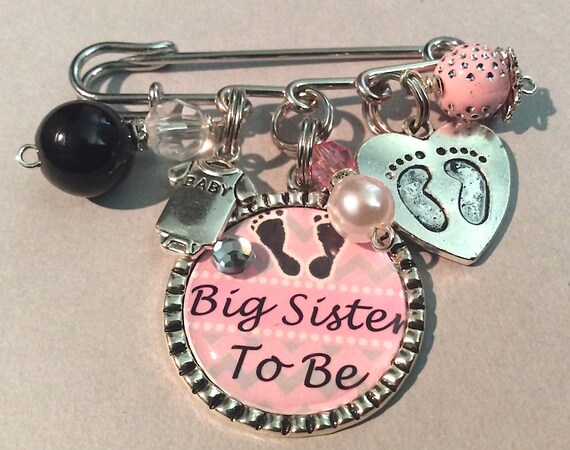 Sister Jewelry Personalized Sister To Be Pin Big By Miorhidesigns