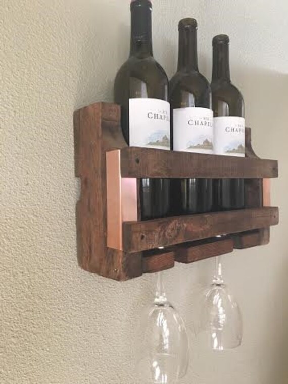 modern wall wine rack