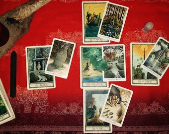 Druidcraft & Wildwood Tarot Reading - Spiritual Elements Spread