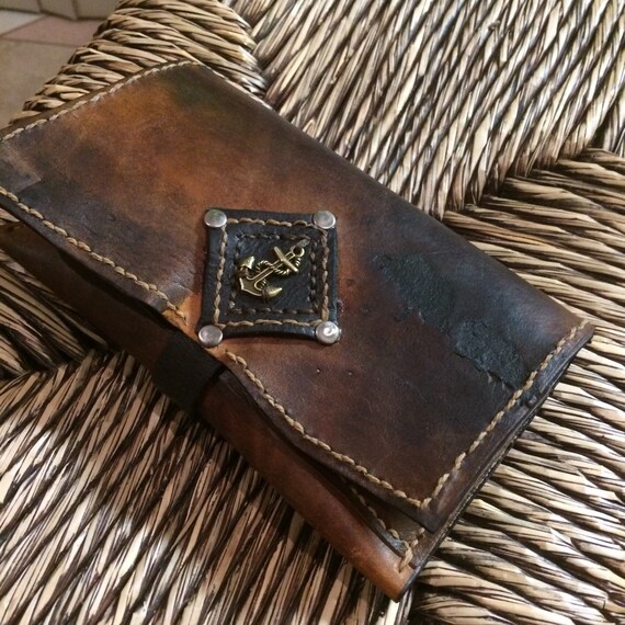 Leather Tobacco pouch custom made to order by MiddleOfTheWater